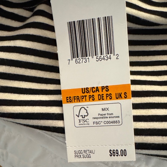 Jones New York Navy and White Striped Utility Jacket - Picture 5 of 7